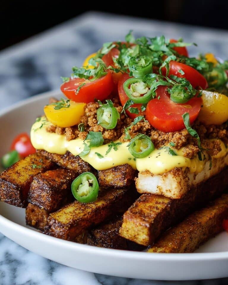 Chili Cheese Jicama Fries with Cashew Tomato Cheese Recipe