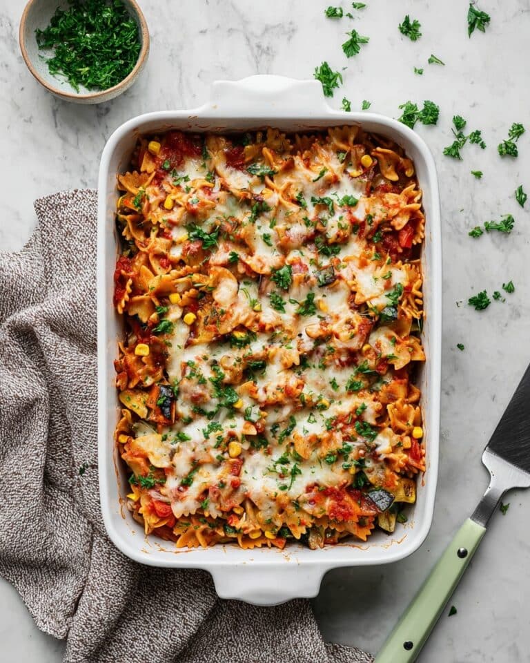 Healthy Taco Pasta Bake (Vegetarian) Recipe
