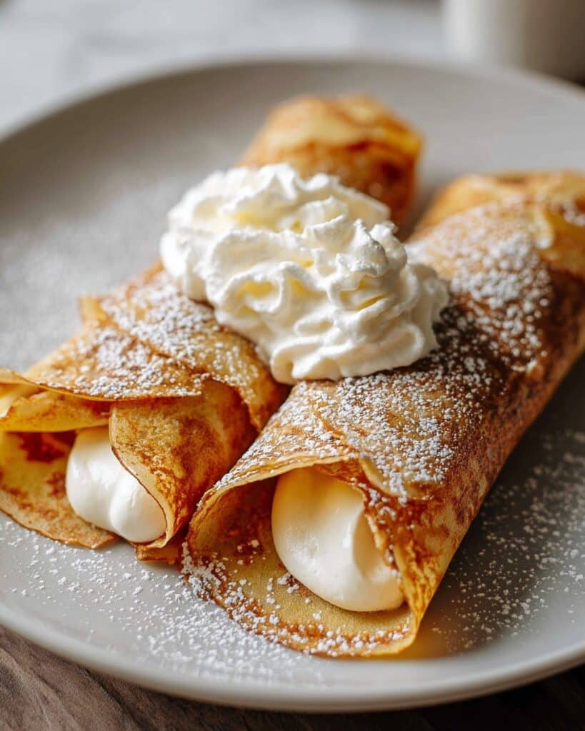 Pumpkin Cinnamon Crepes with Mascarpone Filling Recipe