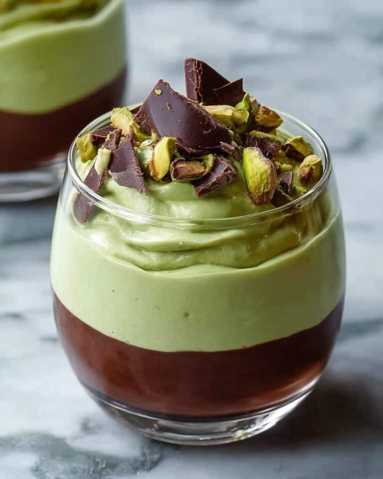 Pistachio Mousse with Chocolate Ganache Recipe