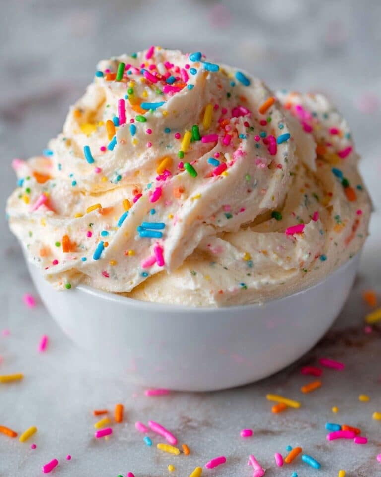 Funfetti Cake Mix Dip with Rainbow Sprinkles Recipe