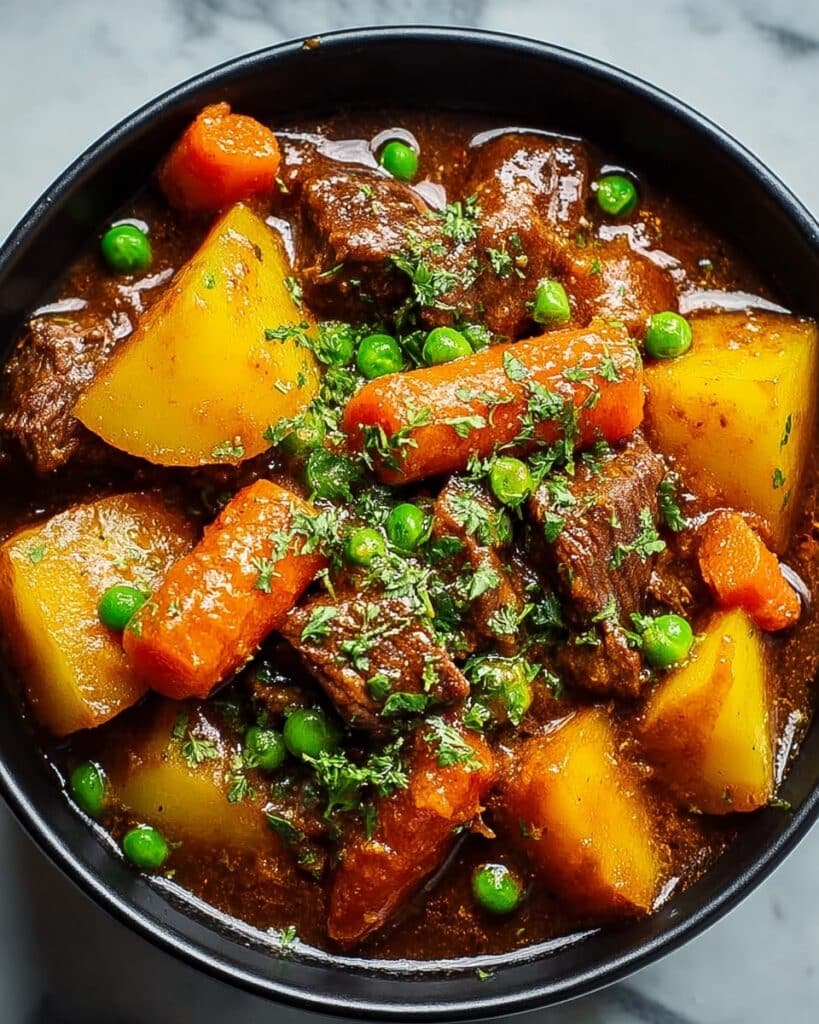 Hearty Classic Beef Stew with Vegetables and Red Wine Recipe