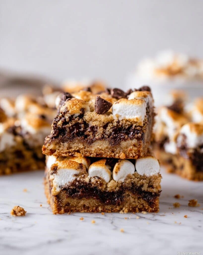 S’mores Chocolate Chip Cookie Bars Recipe