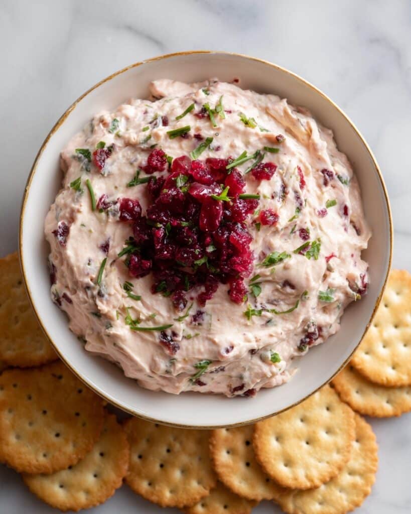 Irresistible Cranberry Jalapeño Cream Cheese Dip – A Bold & Festive Favorite Recipe