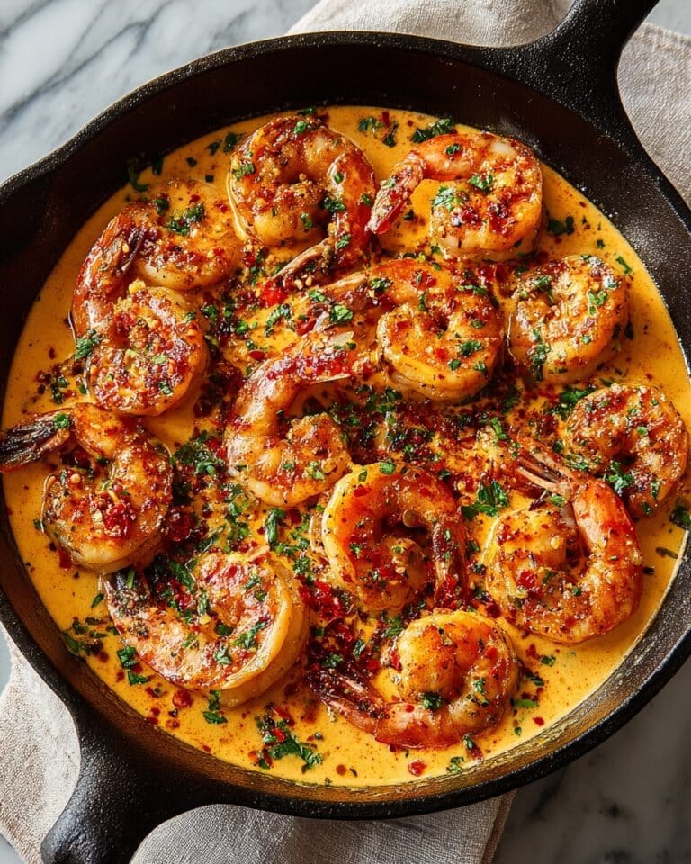 Creamy Garlic-Paprika Shrimp Skillet Recipe