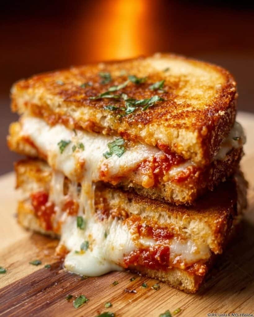 Lazy Chicken Parmesan Grilled Cheese Recipe
