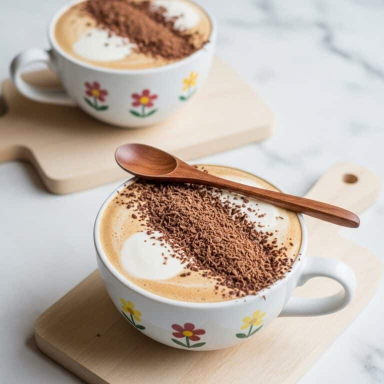 Passionfruit-Milk Chocolate Hot Chocolate with Whipped Cream and Chocolate Shavings Recipe