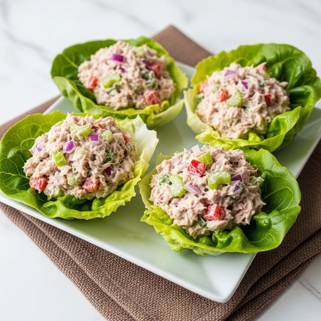 Tuna Salad Lettuce Wraps Recipe