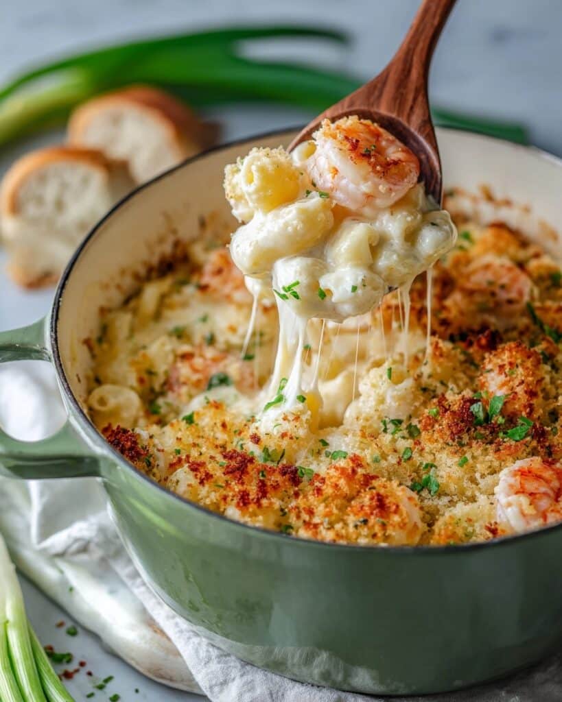 Four Cheese Shrimp Mac and Cheese Recipe