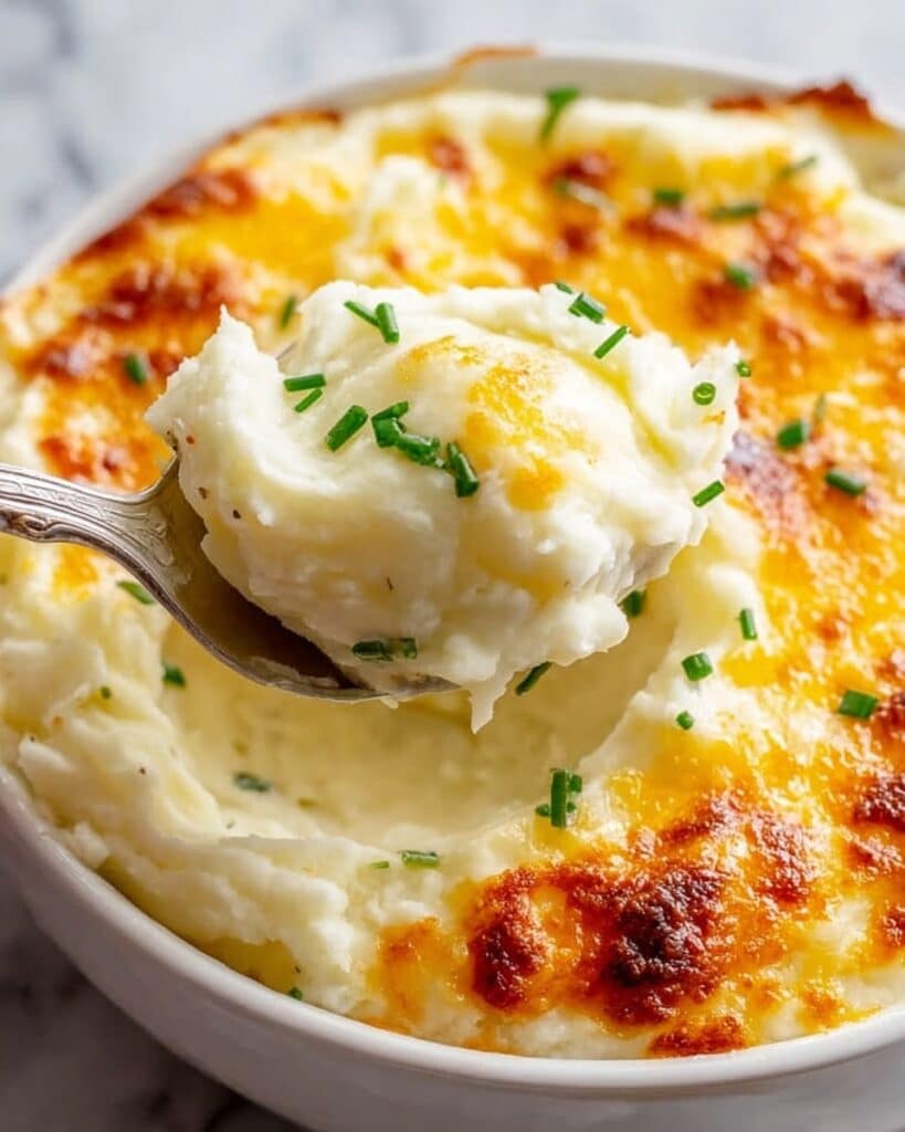 Buttery Baked Mashed Potatoes Recipe