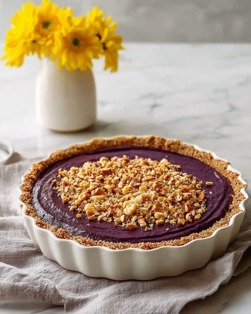 Gluten-Free Purple Sweet Potato Pie with Gingerbread Crust Recipe