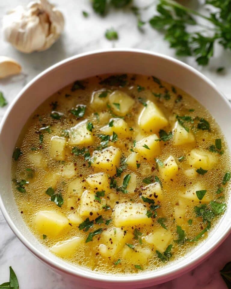 Soothing Hangover Cure Garlic Potato Soup Recipe