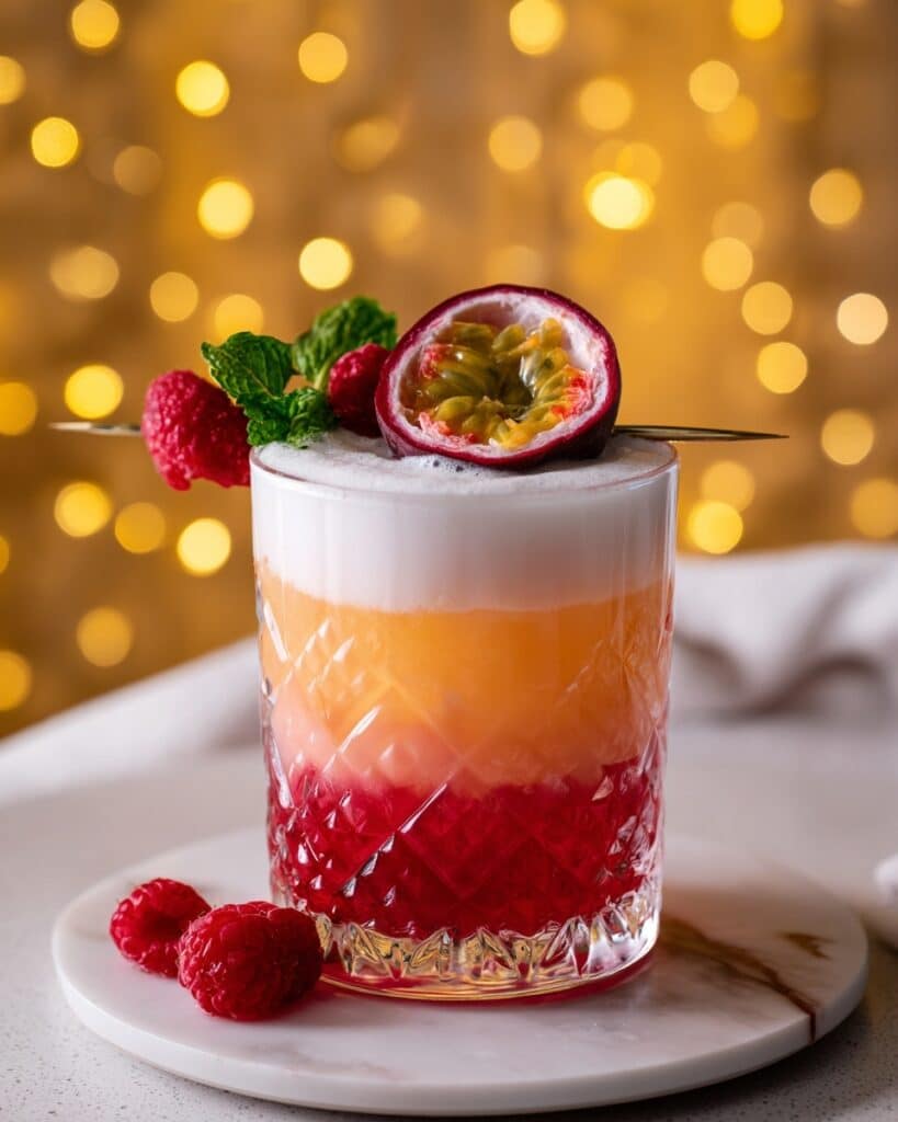 Raspberry Passionfruit Tequila Sour Recipe