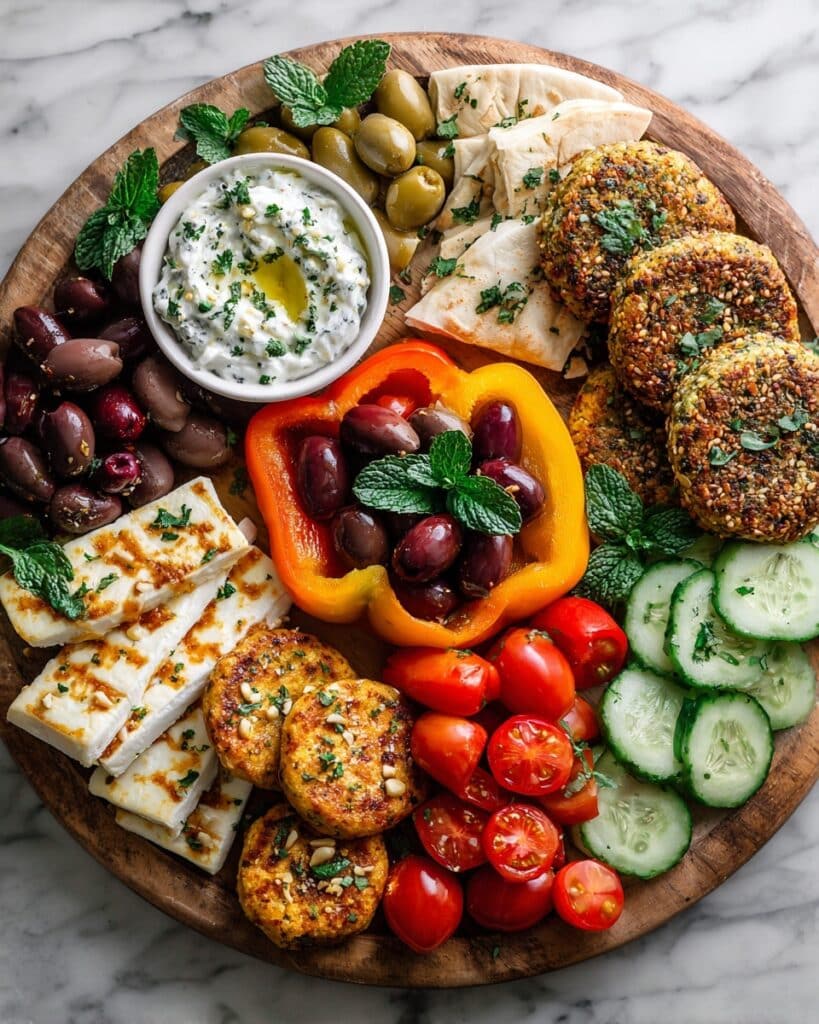 Mediterranean Brunch Board with Dips and Flatbreads Recipe