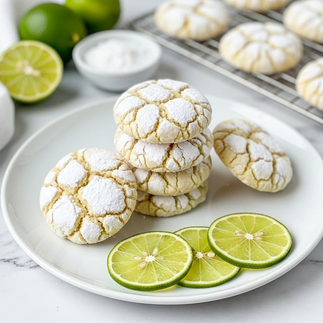 Coconut Key Lime Crinkle Cookies Recipe