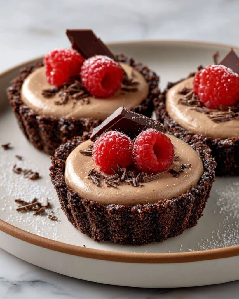 No Bake Raspberry Chocolate Mousse Cups Recipe