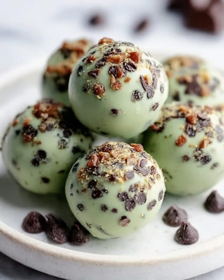 Mint Chocolate Chip Protein Balls Recipe