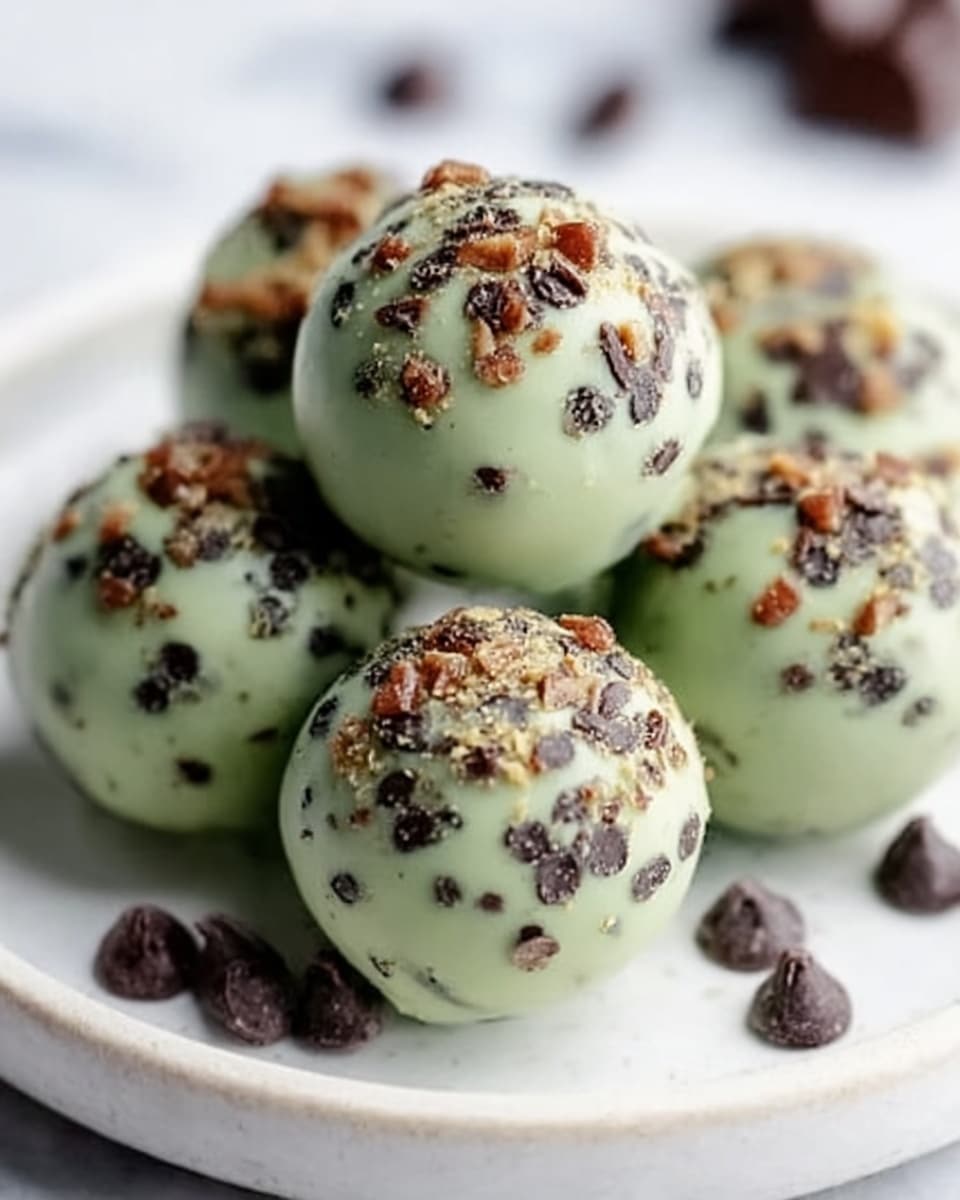 Mint Chocolate Chip Protein Balls Recipe