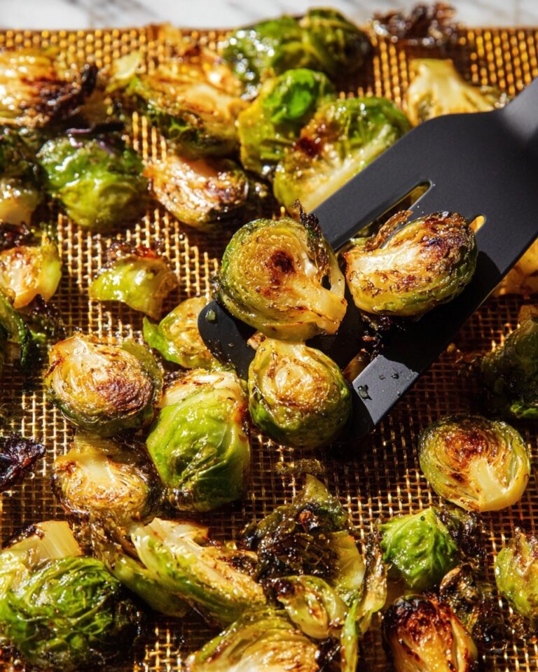Crispy Honey Roasted Brussels Sprouts Recipe