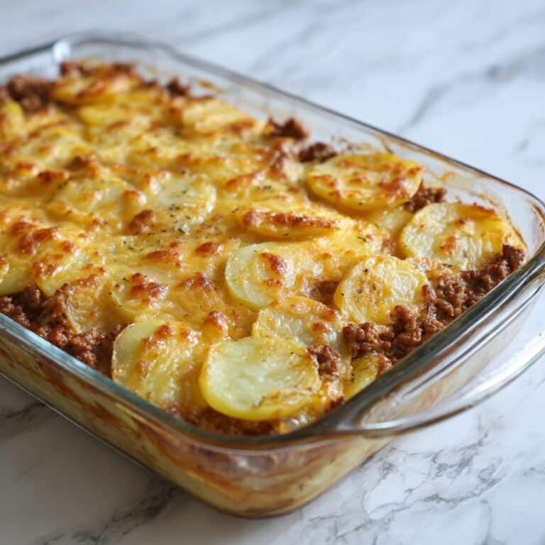 Easy Hamburger Potato Casserole Recipe