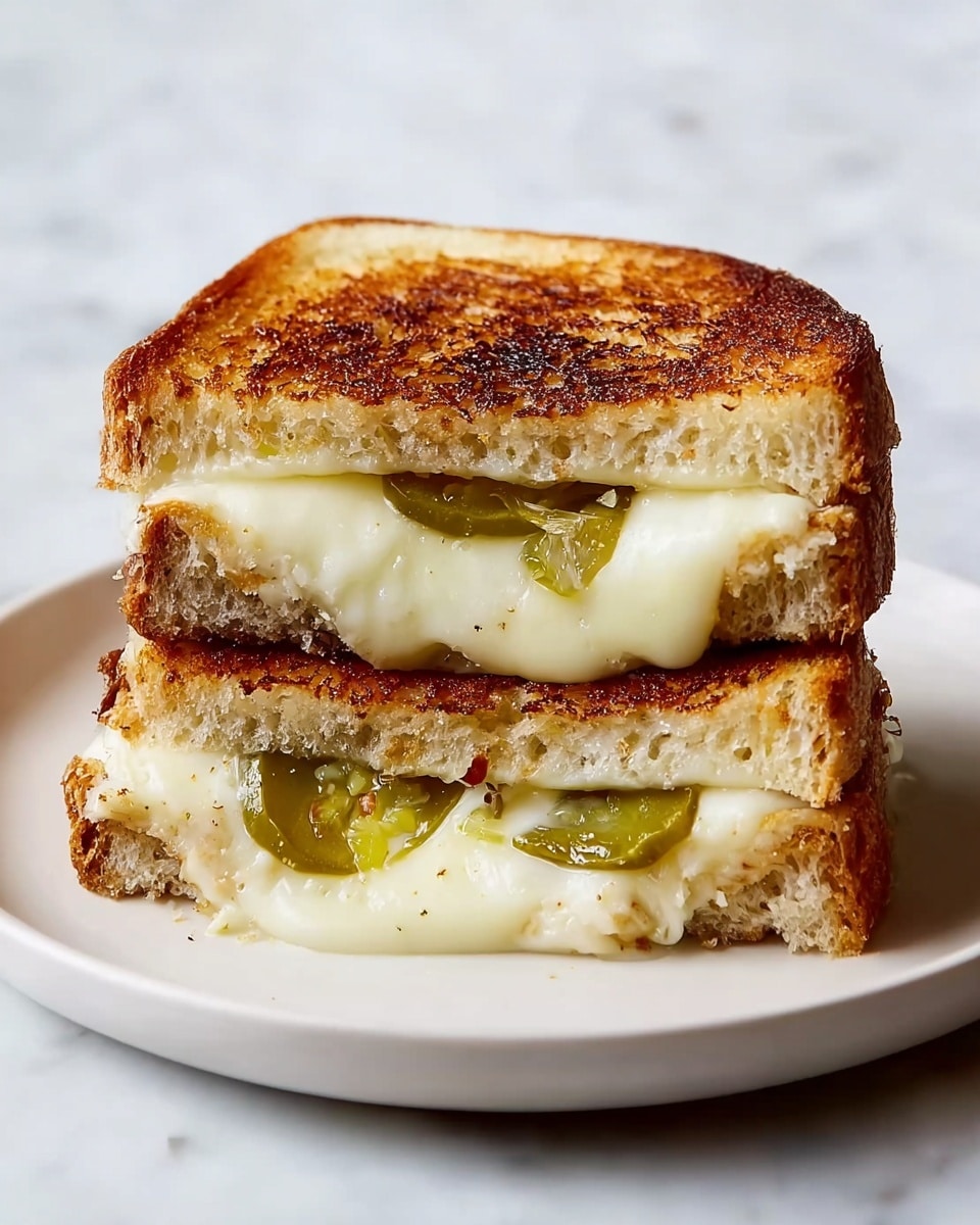 Crispy Dill Pickle Grilled Cheese Sandwich Recipe