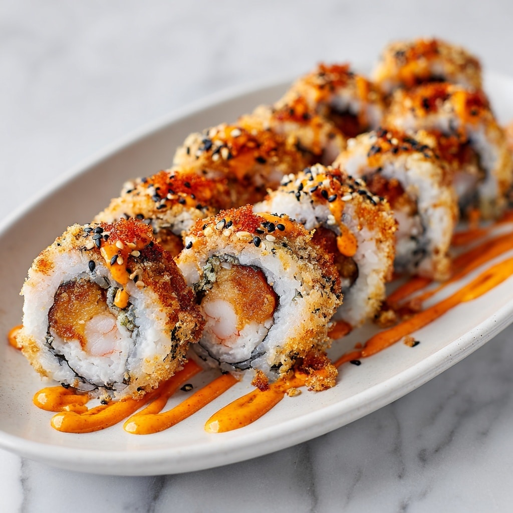 Godzilla Roll (Fried Shrimp Tempura Sushi Roll) Recipe