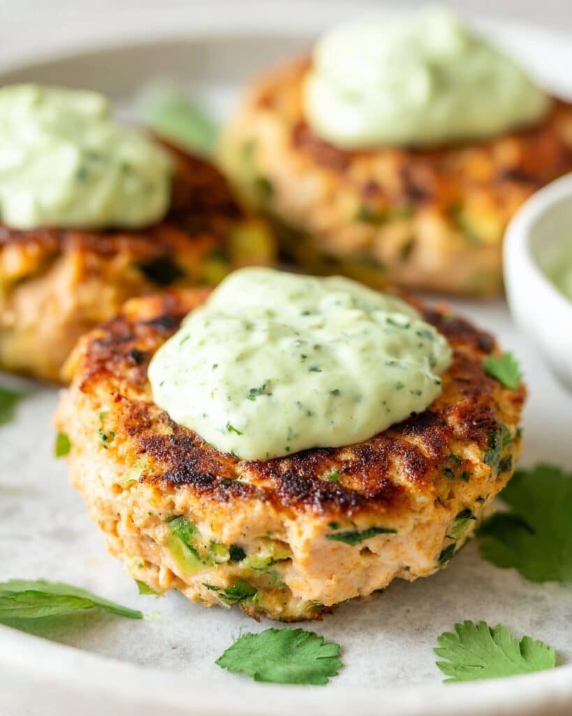 Chicken Zucchini Poppers with Cilantro Mayonnaise Dipping Sauce Recipe