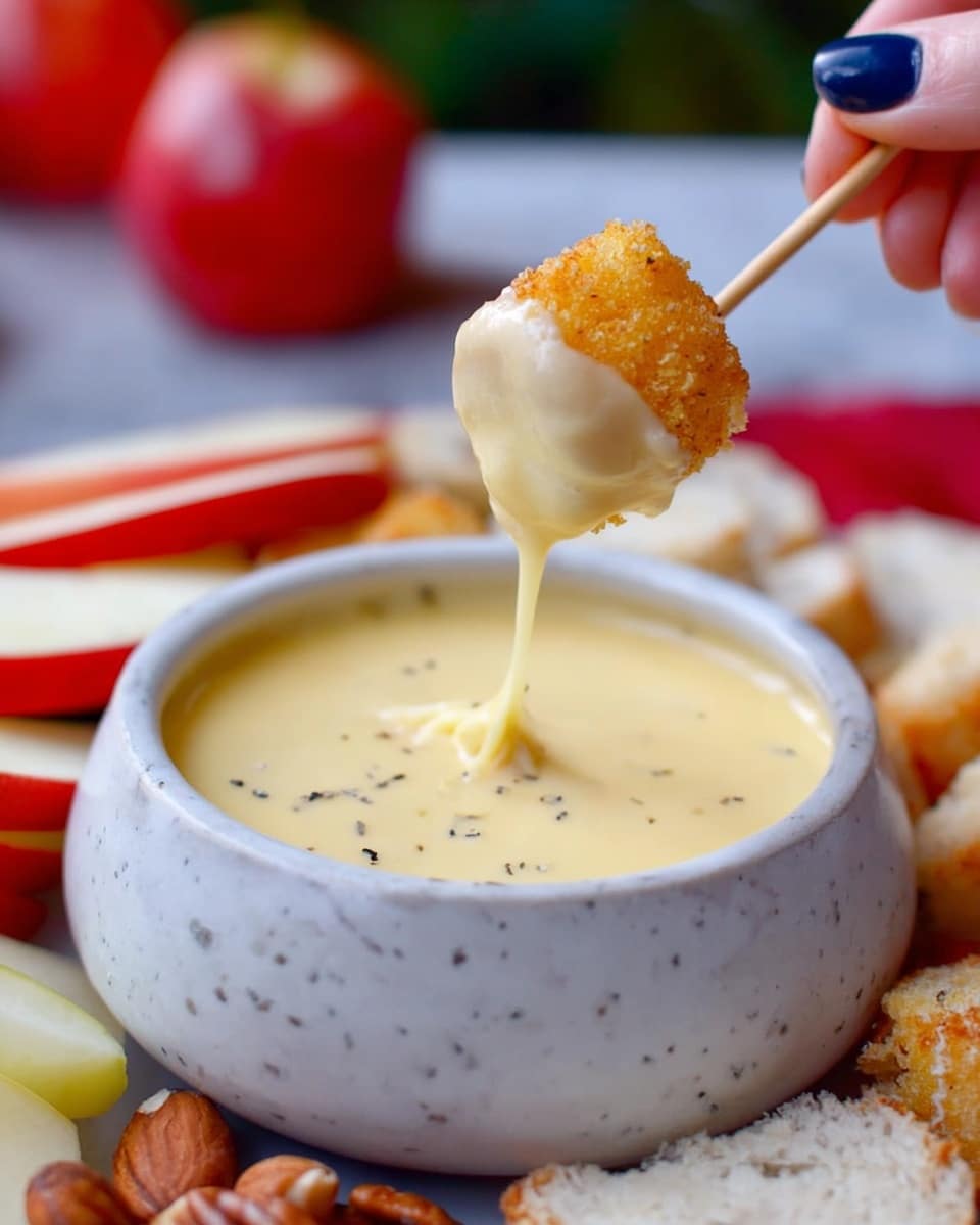 Apple Cider Cheese Fondue Recipe
