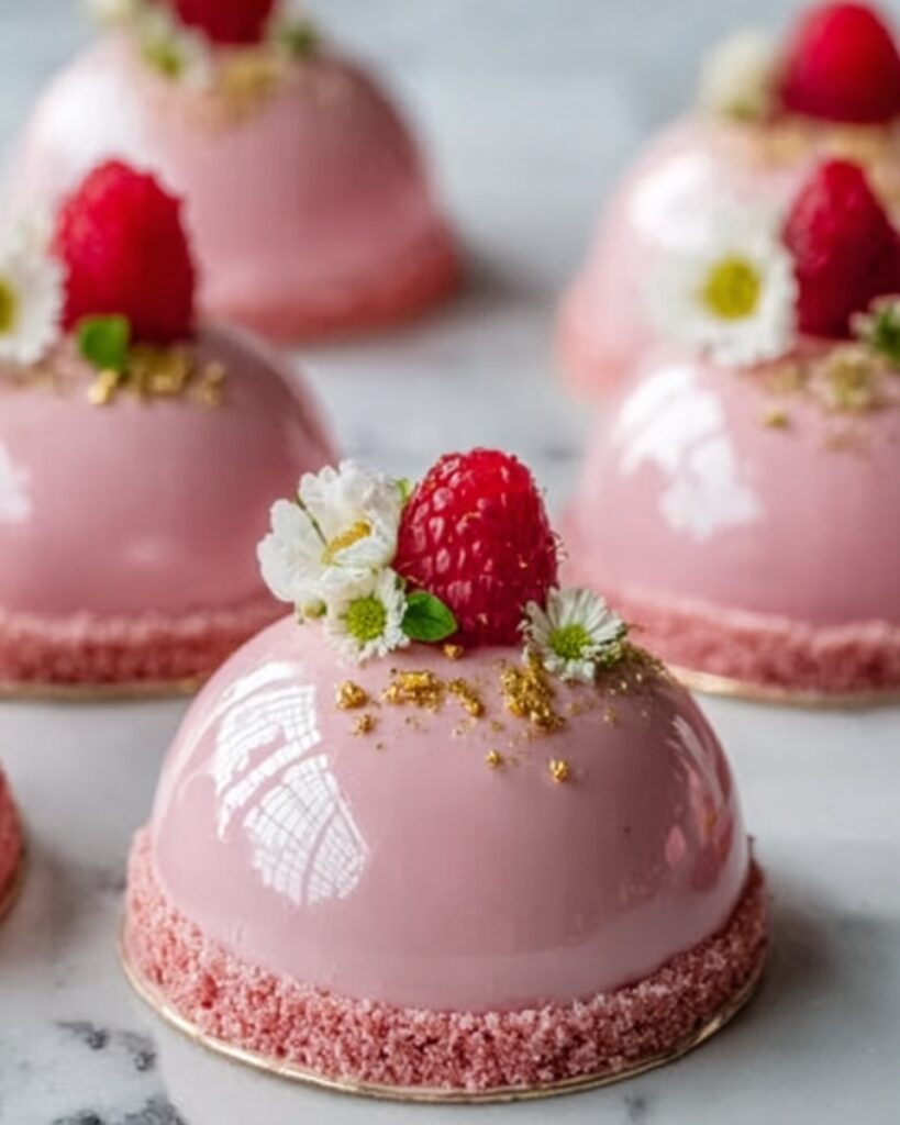 Easy Chocolate Strawberry Mousse Domes Recipe