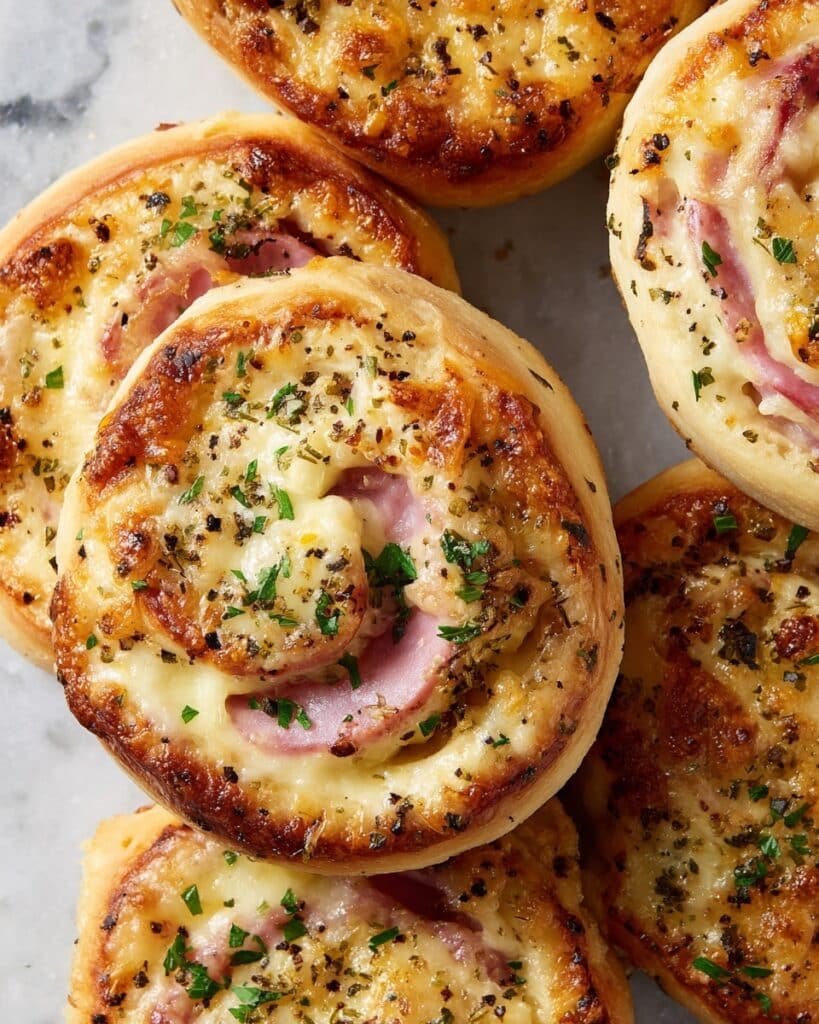 Easter Ham and Cheddar Pinwheels Recipe