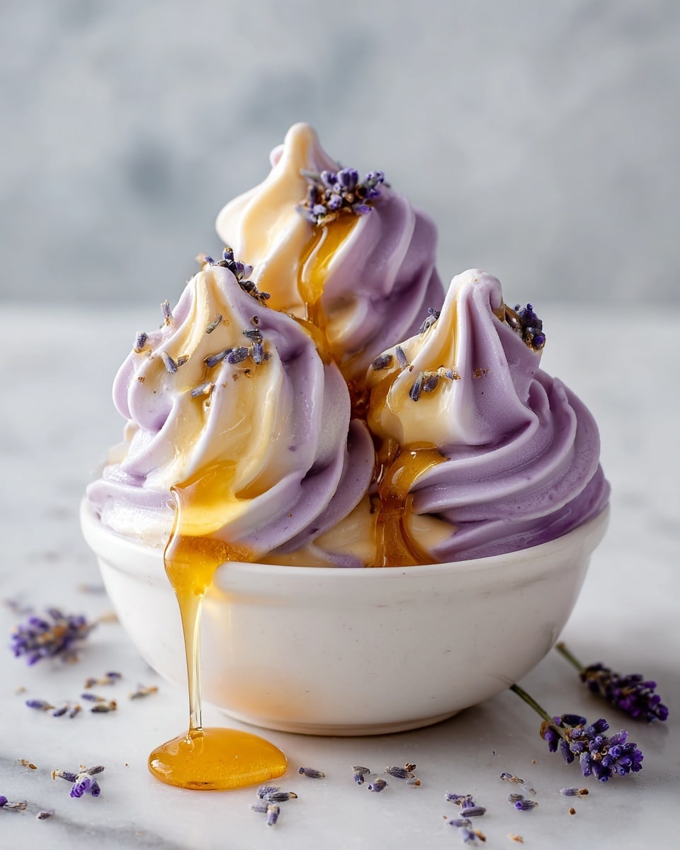 Honey Lavender Frozen Yogurt Recipe