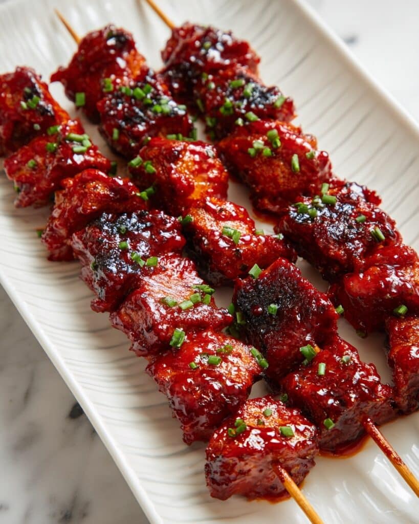 BBQ Pork Skewers with Filipino BBQ Marinade Recipe