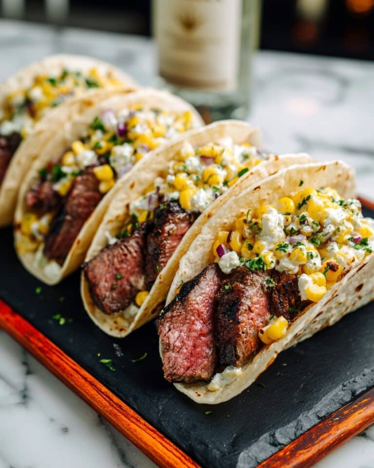 Grilled Steak Elote Tacos Recipe