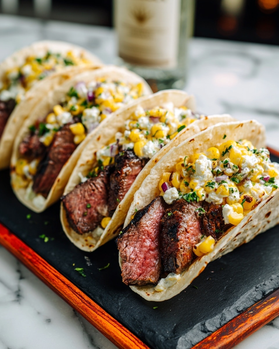 Grilled Steak Elote Tacos Recipe
