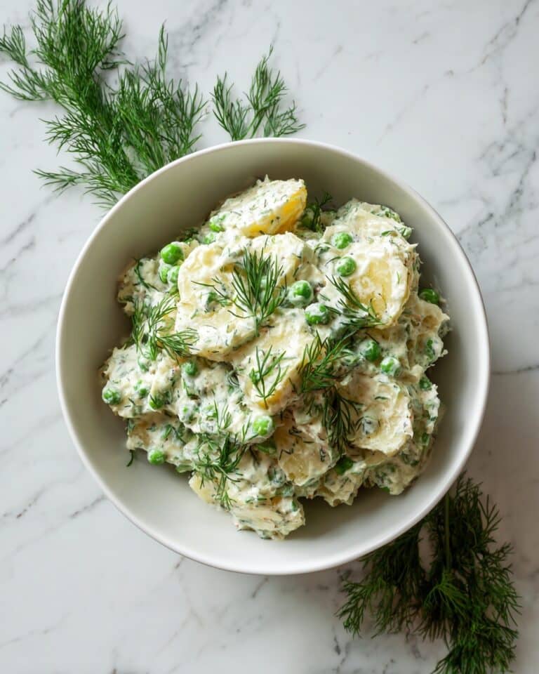 Creamy Pea Salad with Dill Recipe