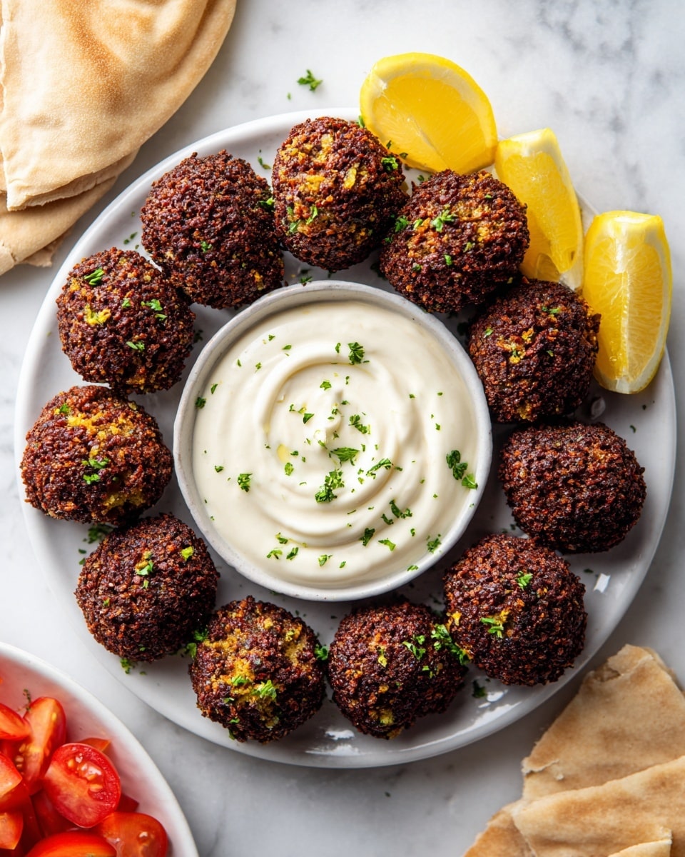 Homemade Falafel with Tahini Sauce Recipe