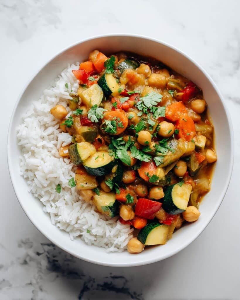 Easy Quick Chickpea Veggie Curry with Bold, Comforting Flavors Recipe