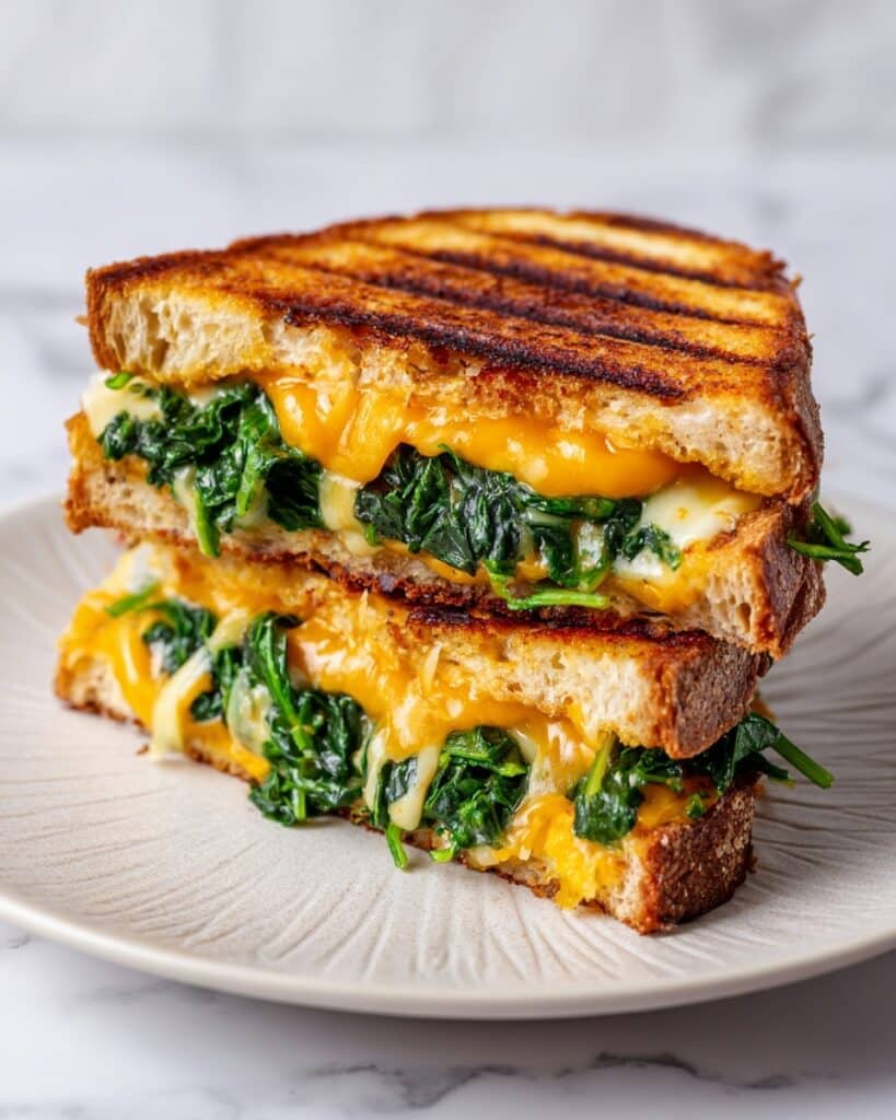 Cheesy Spinach Tortilla Melt Recipe