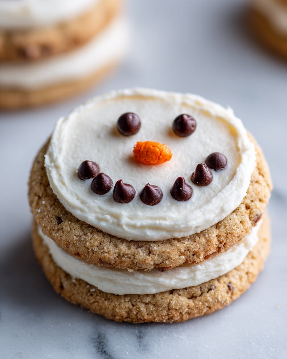 Melted Snowman Peanut Butter Cookies Recipe