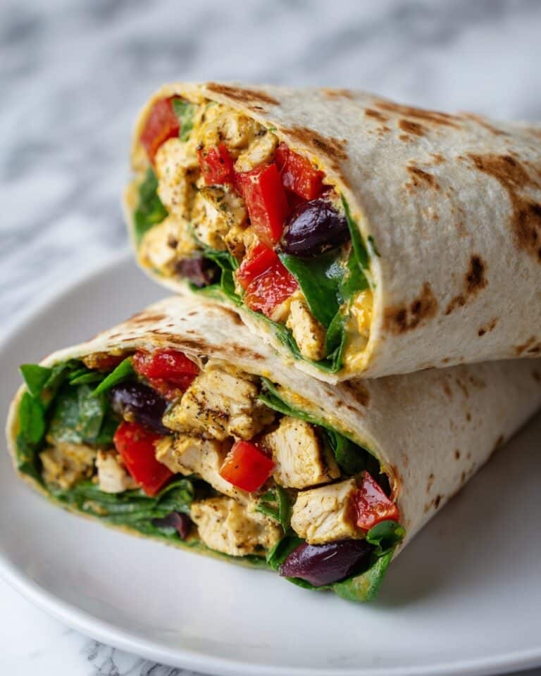 Mediterranean Chicken Wraps Recipe