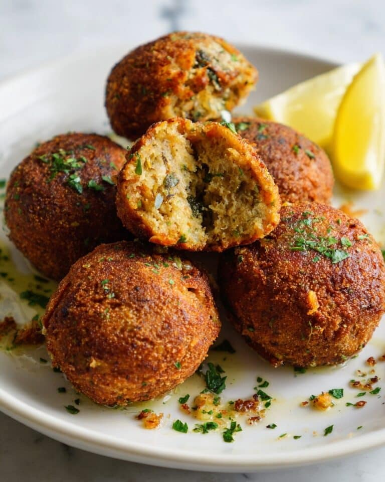 Baked Greek Lentil Meatballs with Tzatziki Recipe