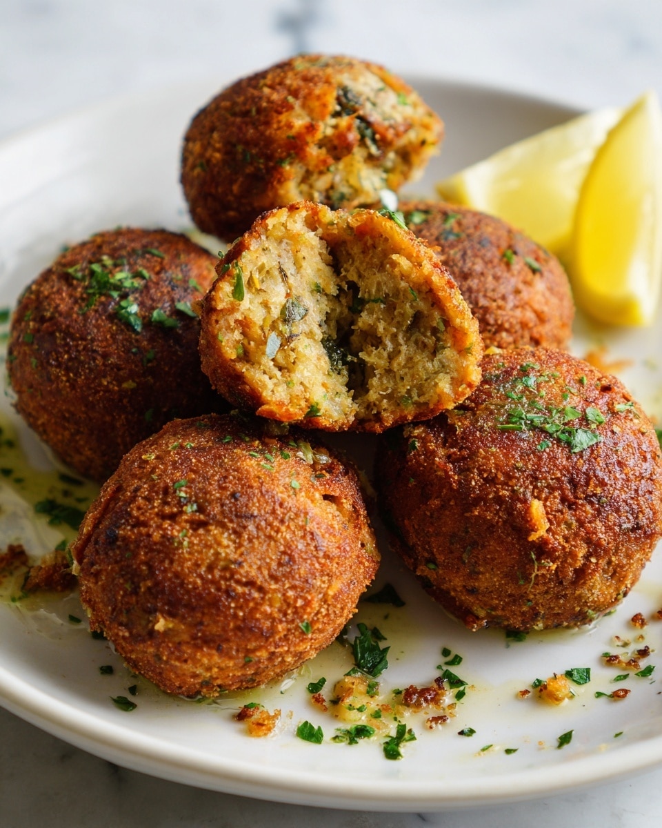 Baked Greek Lentil Meatballs with Tzatziki Recipe