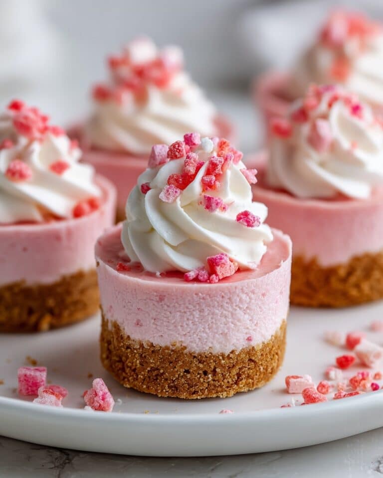 No Bake Pink Velvet Cheesecake Bites for Festive Sweetness Recipe