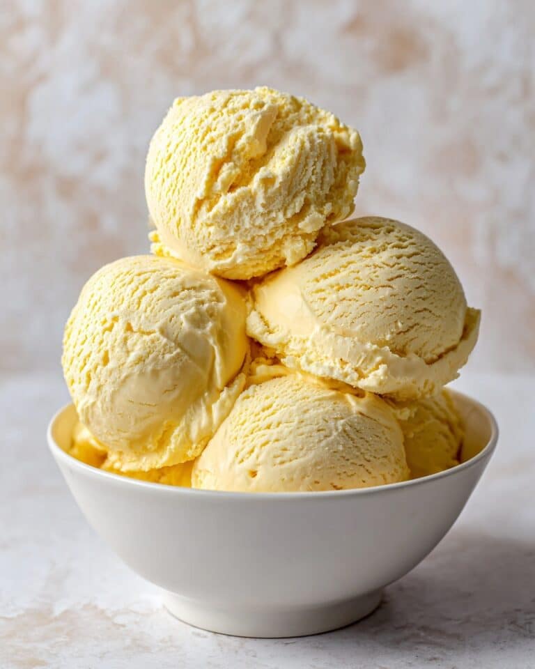 Creamy Lemon Custard Ice Cream Recipe