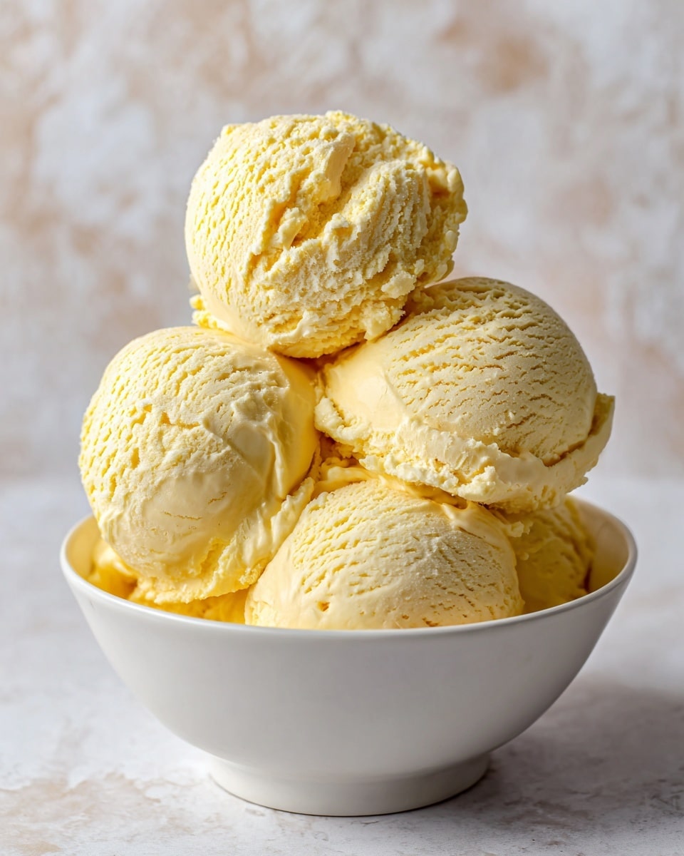 Creamy Lemon Custard Ice Cream Recipe